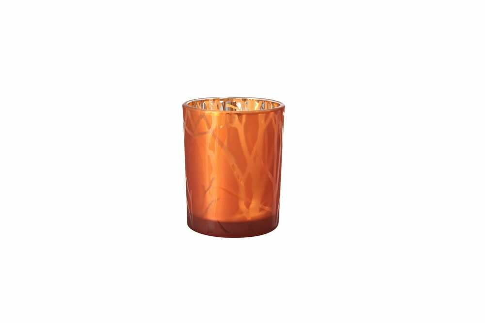 Ljushållare glas 100x80mm Shimmer rust