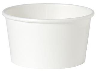 Soppskål kart/PE 1-fack 400 ml vit