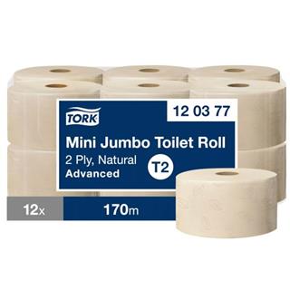 Toalettpapper Tork Mini Jumbo Natur Advanced