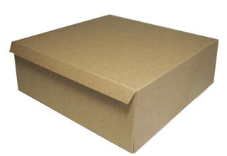 Bakelsekartong Brun/Vit 280x280x100mm