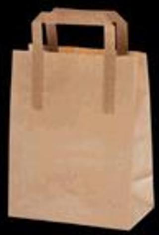 Pappersbärkasse Kraft 70g 180x90x230mm 6L Brun