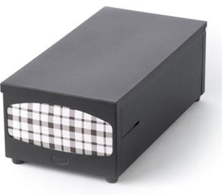 Servettdispenser Metall Svart