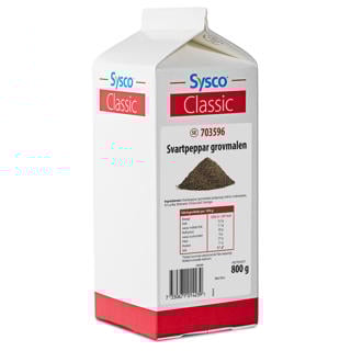 Svartpeppar Grovmalen