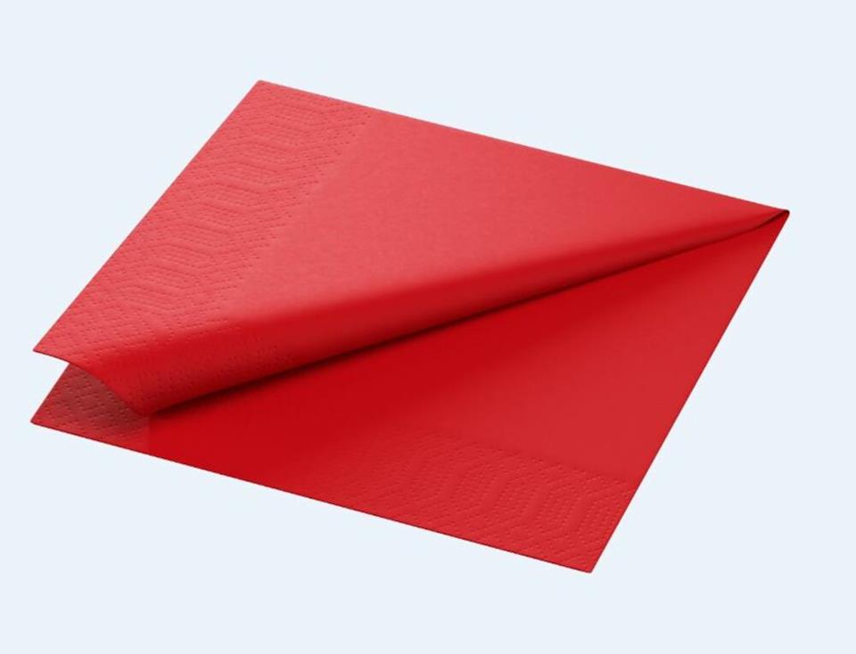 Servett röd 33x33 cm