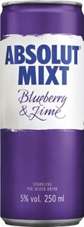 Absolut Mixt Blueberry Lime 25 cl BRK