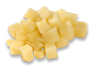 Potatis Tärnad Förkokt