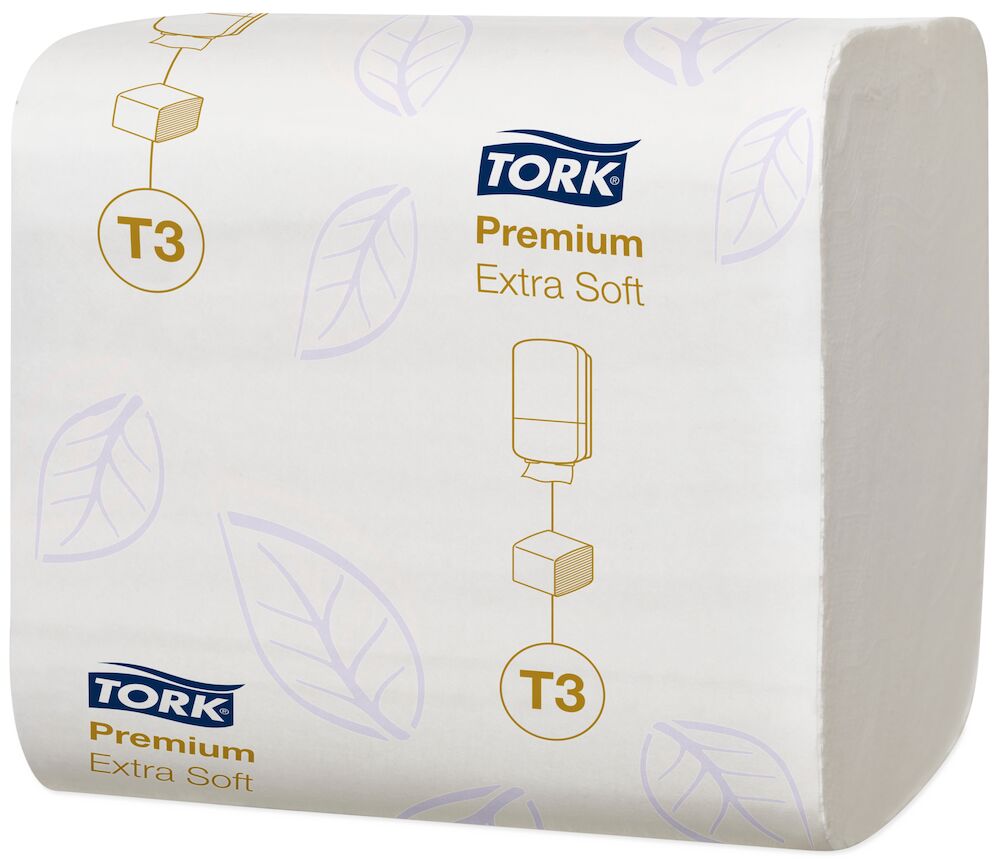Toalettpapper T3 2-lag vikt Premium Vit