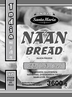 Naan Bread Tina och servera