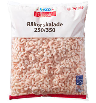 Räkor Skalade 250-350/lb MSC