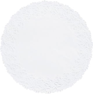 Spetspapper Runt Vitt 340mm