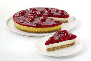 Cheesecake jordgubb Tina och servera