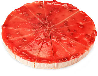 Cheesecake Jordgubb Förskuren