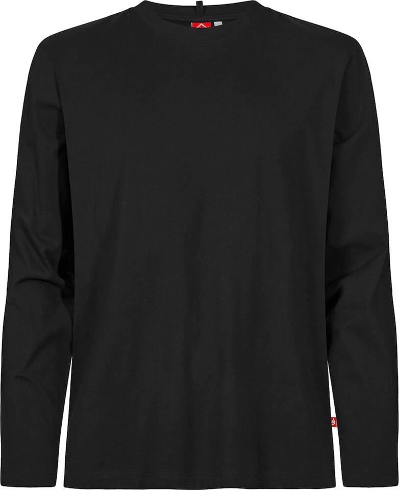 T-shirt Unisex lång ärm svart stl XS