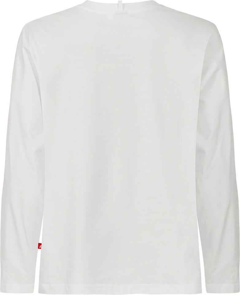 T-shirt Unisex lång ärm vit stl XL