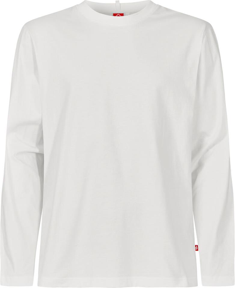 T-shirt Unisex lång ärm vit stl XXL