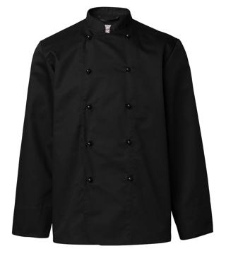 Kockrock 1603 Herr Kulknapp Lång Ärm Svart C56