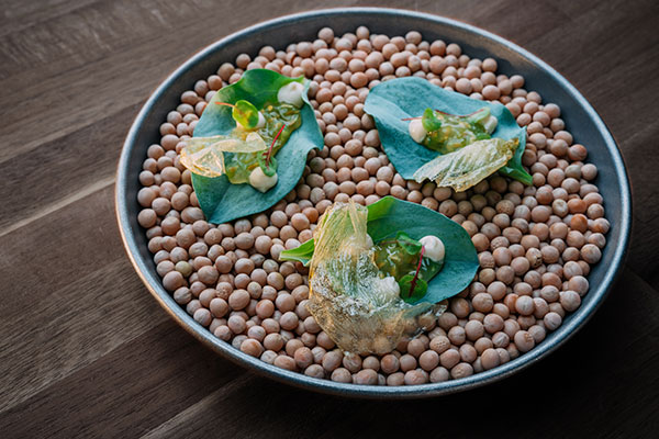 Ett vegetariskt ostronliknande alternativ med mycket havssmak och sälta.