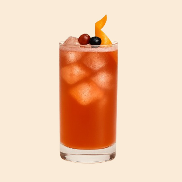 Glögg Berry fizz i high ball-glas