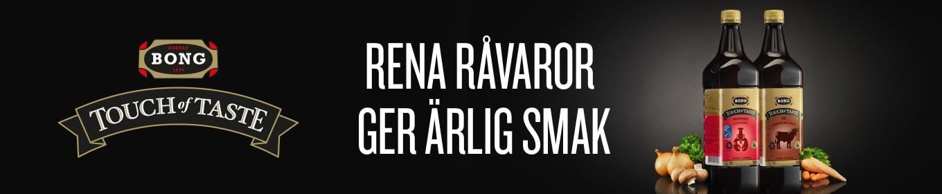 Guldkant på nyårsmenyn med fond som håller vad den lovar