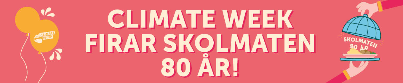 Climate Week hyllar 80 år av skolmåltider