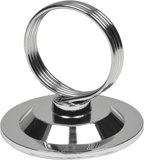 Menyhållare med ring rostfritt 18/0 stål 
Ø5,5cm h5,5cm
