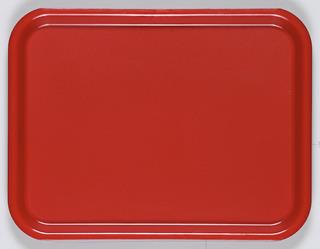 Bricka plast röd 43x33cm