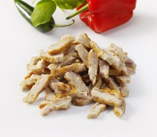 Kycklingkött stekt strimlat
